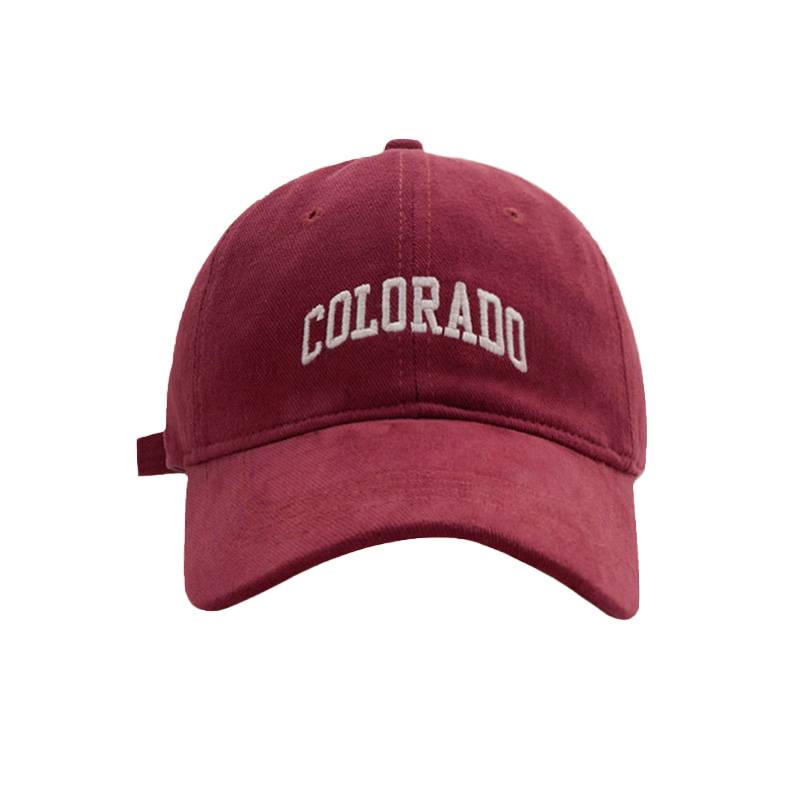 Wine, red baseball cap girl, 2023 new fashion hat girl, small-faced duck tongue cap man's hat