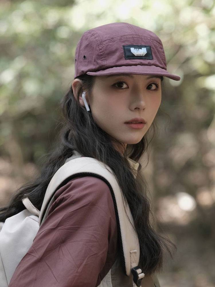 Japanese soft eaves five -piece baseball hat female outdoor mountaineering speed dry thin 2024 new tide brand short eaves peaked hat
