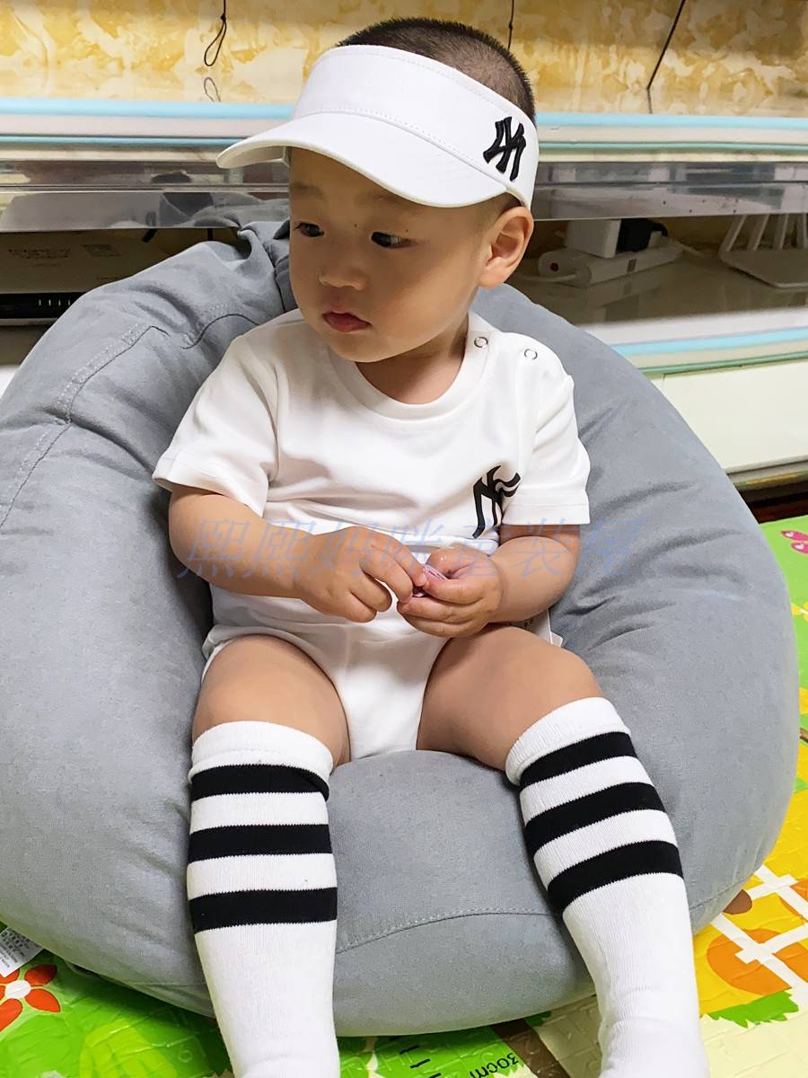 Newborn summer short-sleeved climbing baby clothes 0-1 years old baby clothes 100-day clothes baby full moon service
