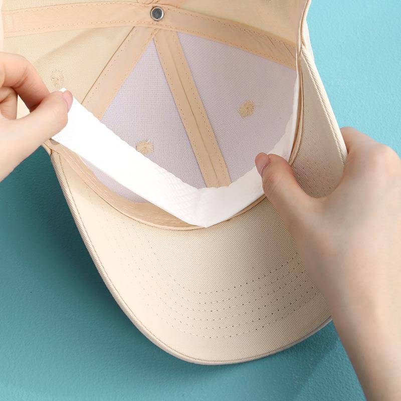 Military training hat brimura absorption sticker disposable hats anti -dirty stick duck tongue cap
