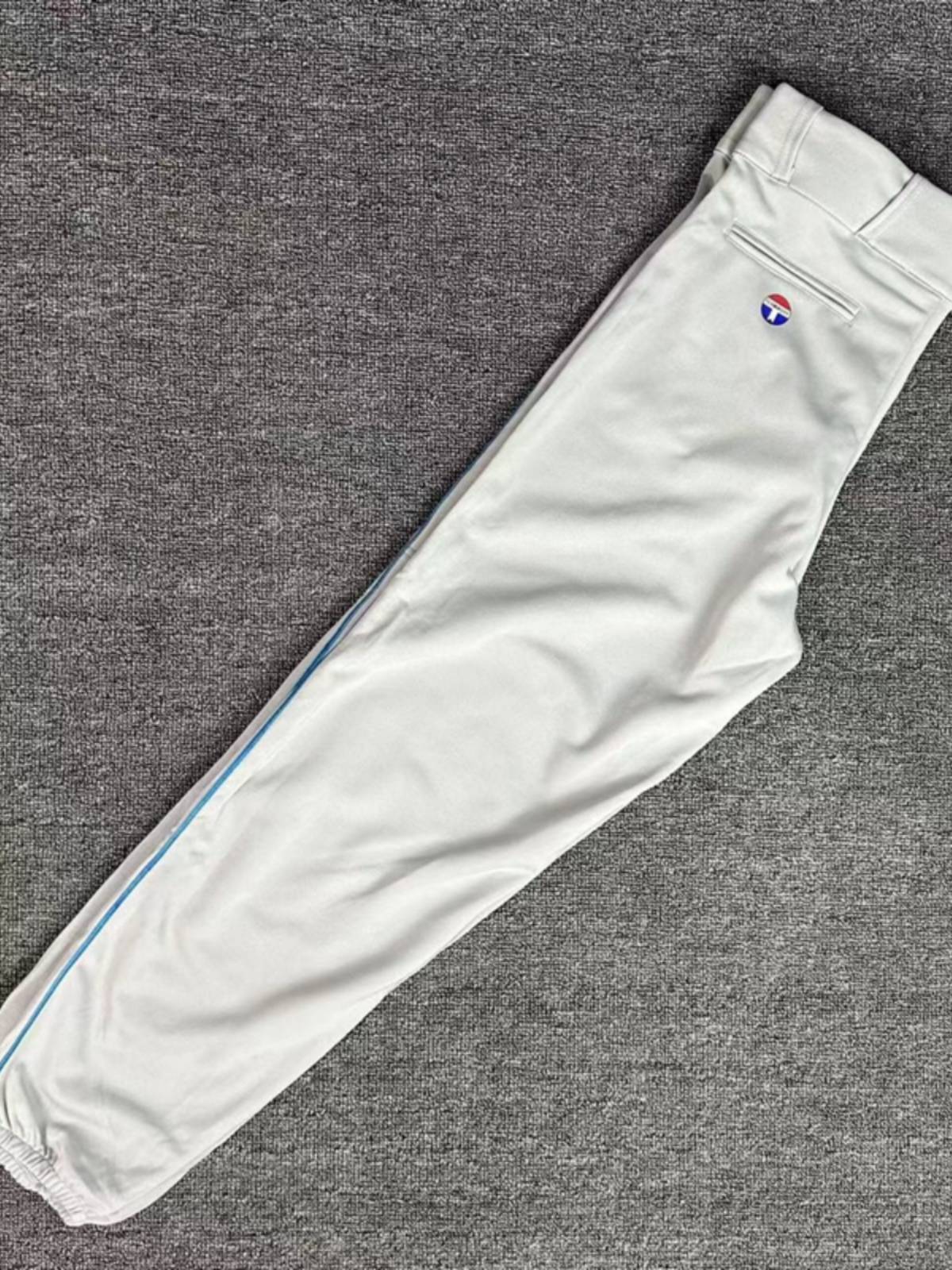 New American version of professional baseball pants, stinged striped trousers, sophisticated pants, adult gray anti -slip motion