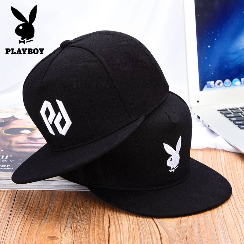 Playboy hip -hop hat Men's Korean street flat -along hat fashion versatile student female sunshade baseball cap