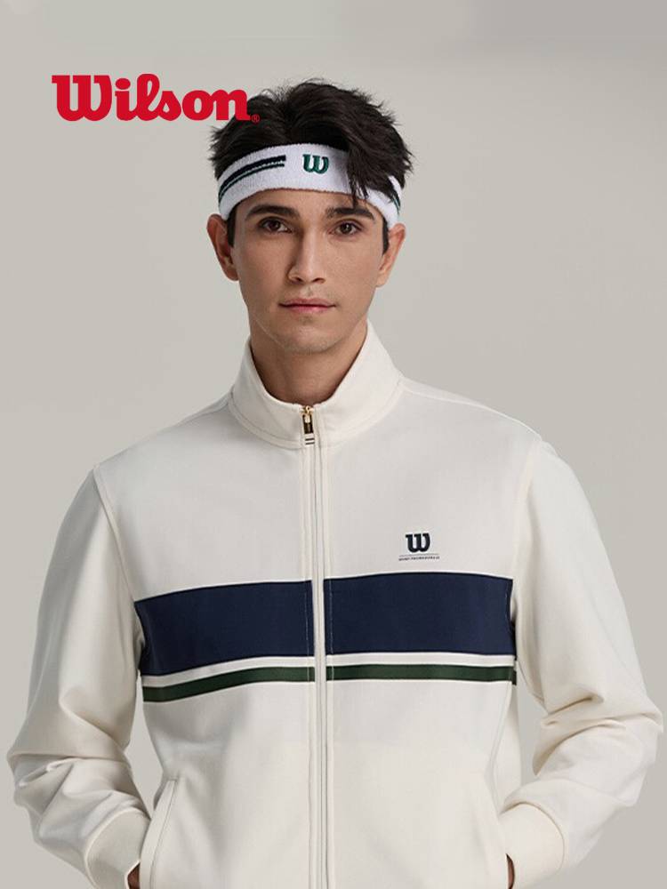 Wilson Wilsheng sports hair with men and women anti -sweat -proof towel head with tennis badminton 2024 sports headband