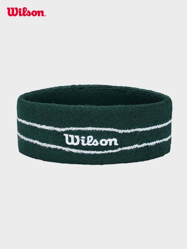 Wilson Wilsheng sports hair with men and women anti -sweat -proof towel head with tennis badminton 2024 sports headband
