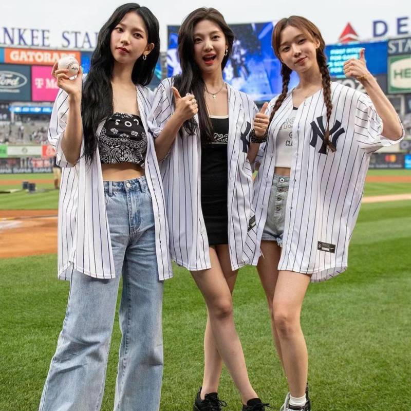 New York yankees adult children's baseball uniform sports short -sleeved parent -child installation T -shirt cardigan