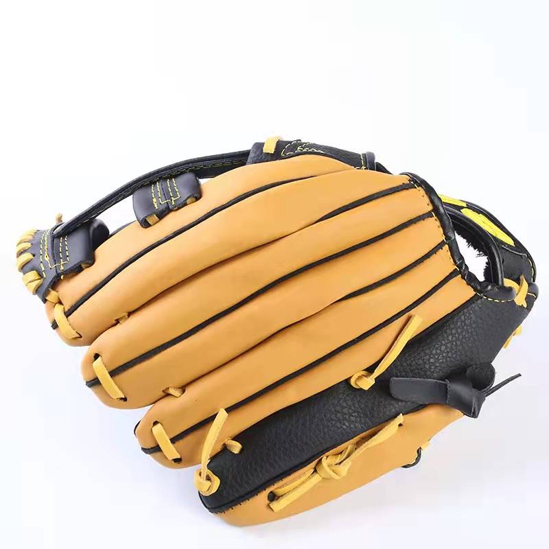 Cold leather baseball gloves two -layer kraft juvenile adult professional outfield defensive gloves to fight baseball gloves durable
