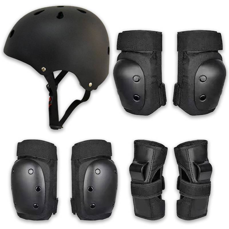 Skateboard skating professional protective helmet suits adult sports anti -fall equipment children's veneer ski elbow cord knee knee care