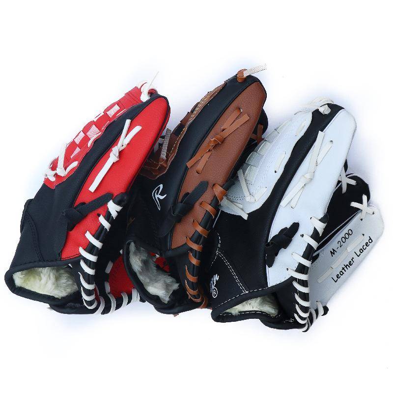Barball baseball gloves Children adult adolescent training pitcher teenager PU all young ball receipt equipment inside and outside