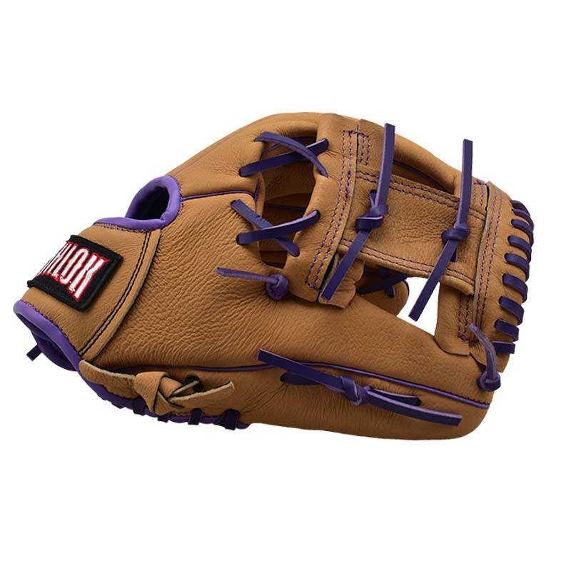 Pork skin baseball children's gloves adult baseball gloves 9.5-12.5 Inner field and out-of-field junior first school entry slow shooting ball