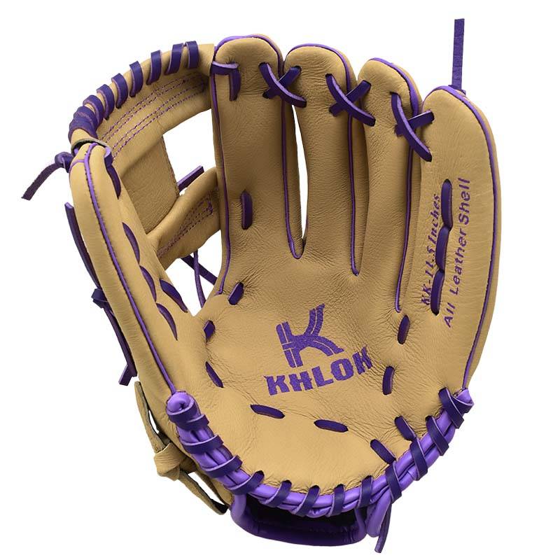 Pork skin baseball children's gloves adult baseball gloves 9.5-12.5 Inner field and out-of-field junior first school entry slow shooting ball