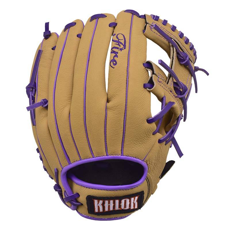 Pork skin baseball children's gloves adult baseball gloves 9.5-12.5 Inner field and out-of-field junior first school entry slow shooting ball
