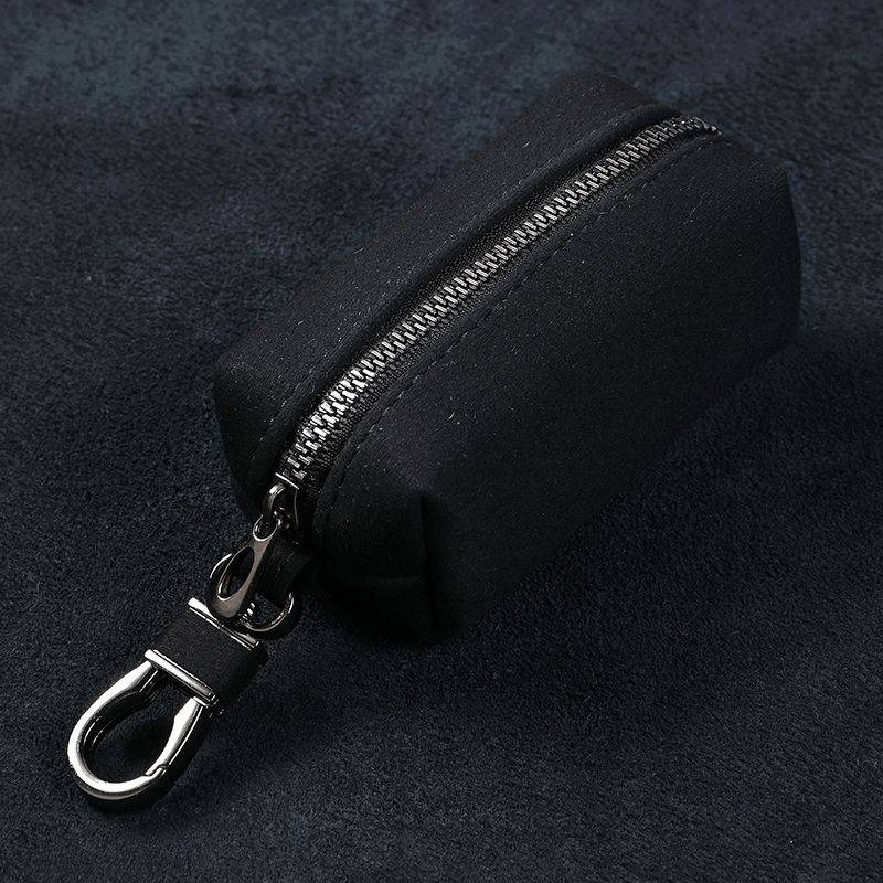 Black single zipper [can be put on the car key]
