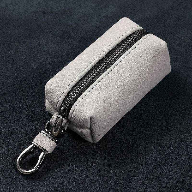 Gray single zipper [can put the car key]