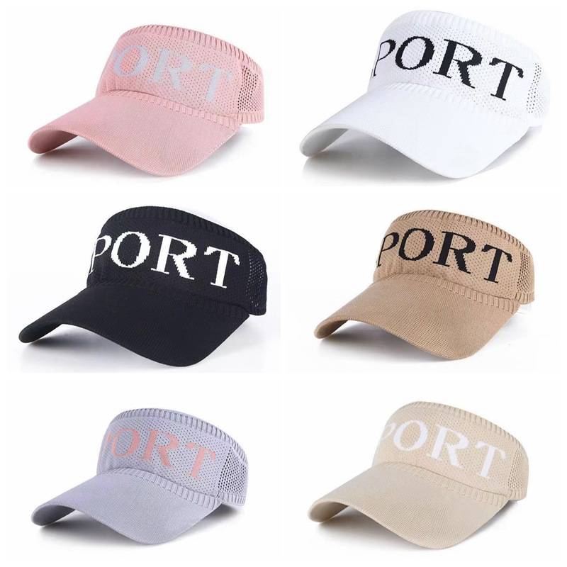 Chunxia net red empty top hat female outdoor sports beach sun hat duck tongue hat sport letter baseball sunscreen hat