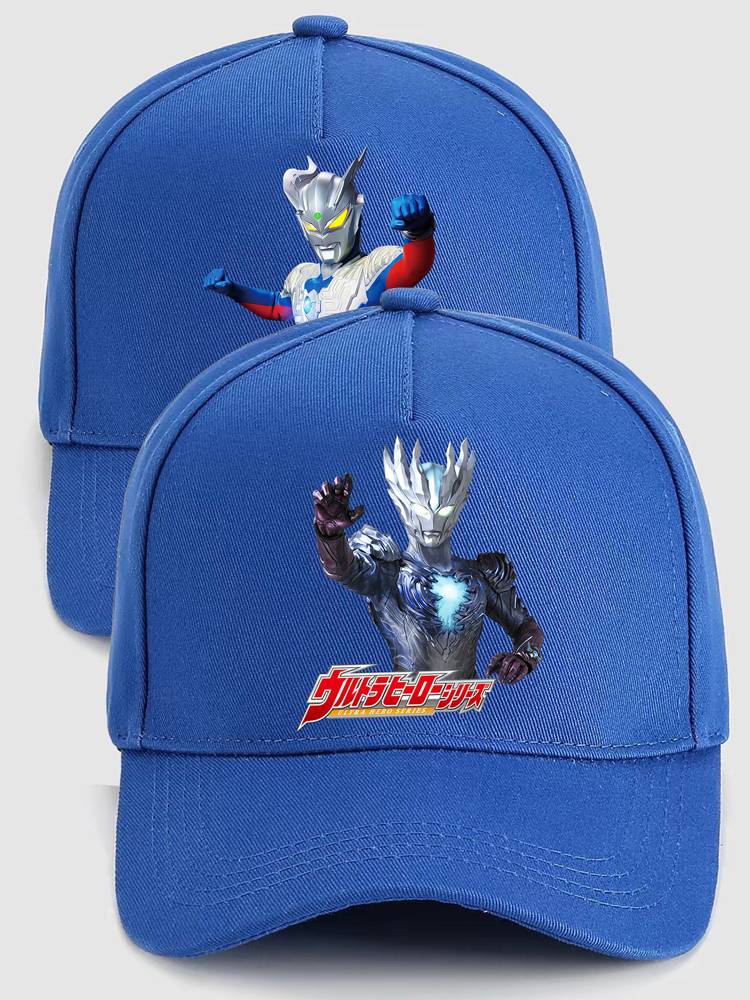 Children's peaked hats Boys Spring and Autumn Smooth sunscreen hats Winter baby boy casual baseball hat Ultraman