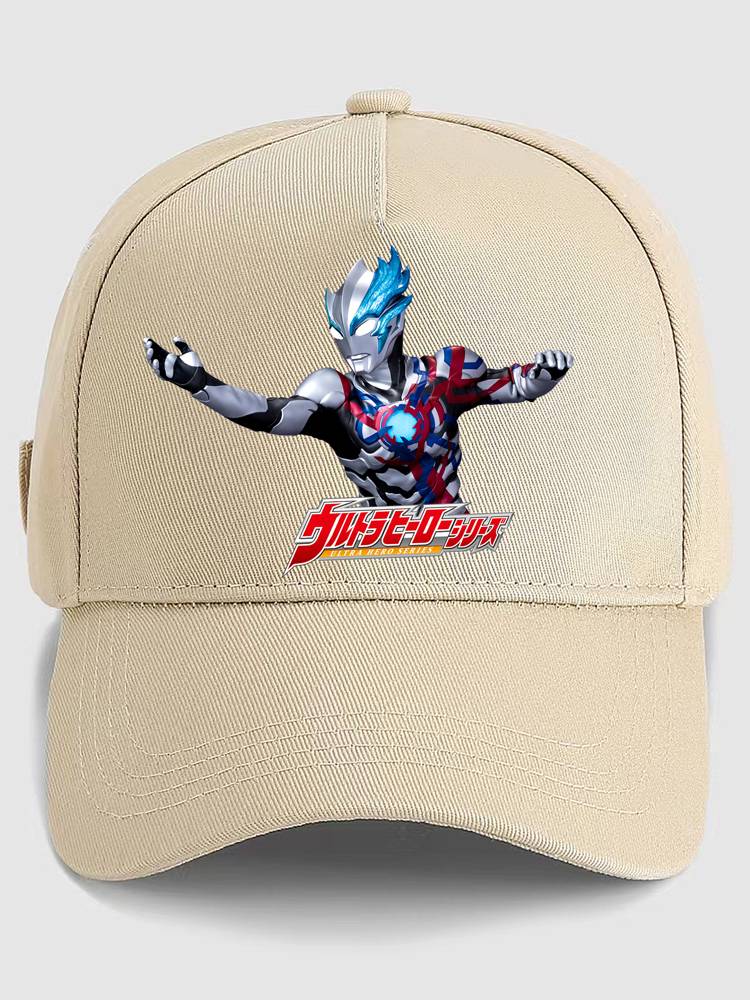 Children's peaked hats Boys Spring and Autumn Smooth sunscreen hats Winter baby boy casual baseball hat Ultraman