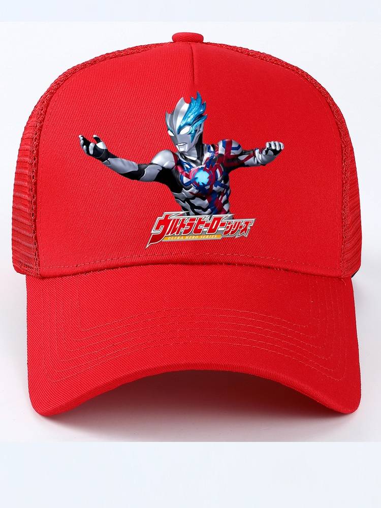 Ultraman Children's Sunny Hat Boys Baseball 2024 New Summer Sunan Hat Single Tur Eyes Sun Hat Muslie Sakaro