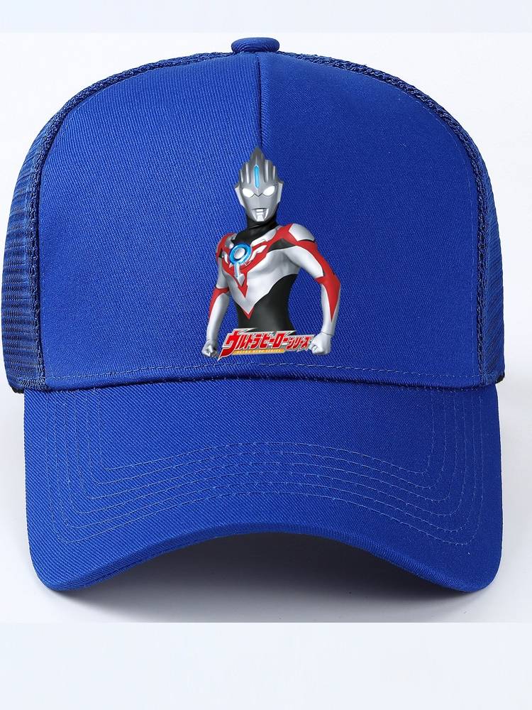 Ultraman Children's Sunny Hat Boys Baseball 2024 New Summer Sunan Hat Single Tur Eyes Sun Hat Muslie Sakaro