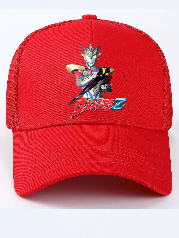 Ultraman Children's Sunny Hat Boys Baseball 2024 New Summer Sunan Hat Single Tur Eyes Sun Hat Muslie Sakaro