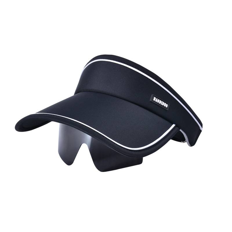 2024 summer anti -ultraviolet sunglasses all -in -one peaked baseball empty top hat outdoor sports sun sunscreen hat