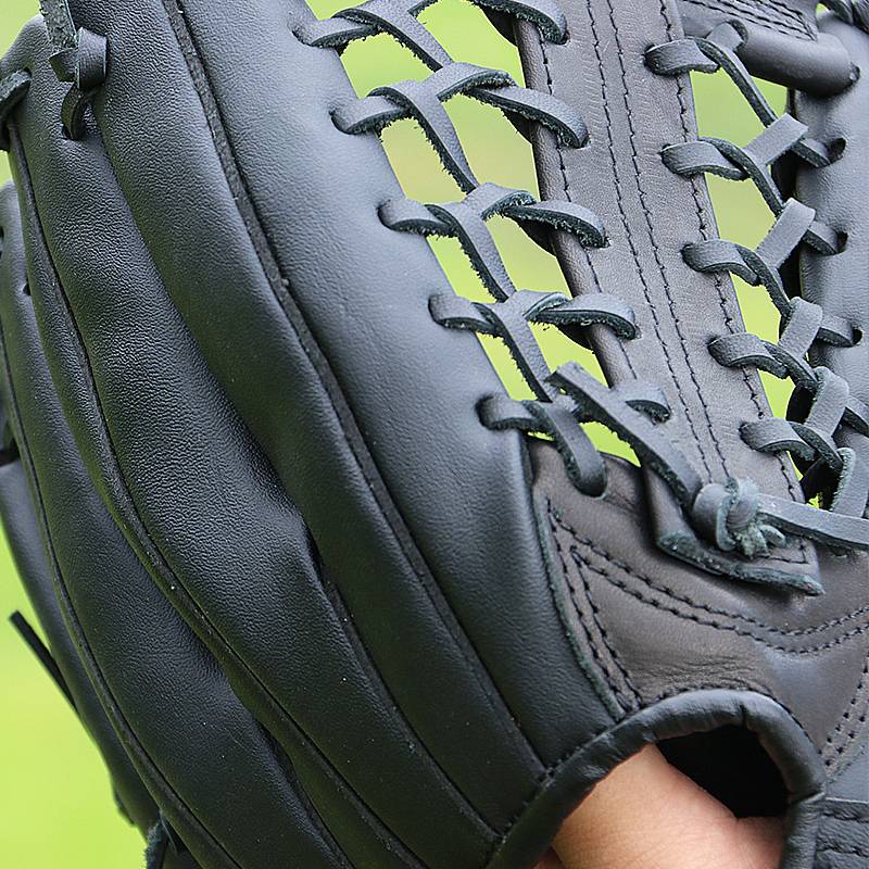 True leather baseball glove pitcher first -base ball catchers gloves leather competition race adult adolescents to send baseball