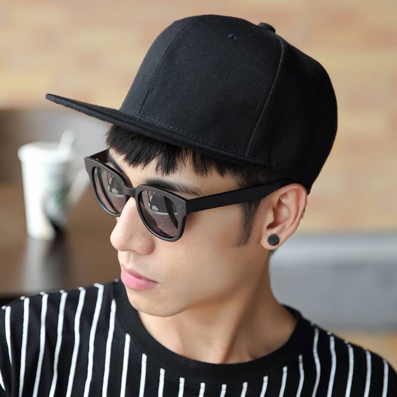 Pingfang hat Men's new trendy flat -eaves American street dance summer sunny board hat hip -hop hat baseball cap