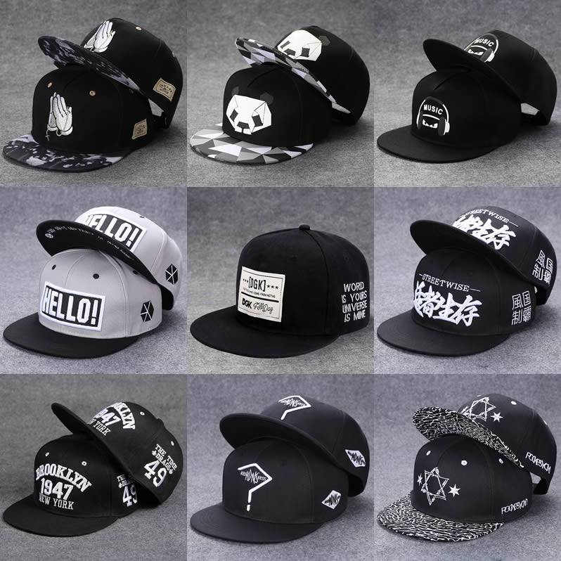 Pingfang hat Men's new trendy flat -eaves American street dance summer sunny board hat hip -hop hat baseball cap