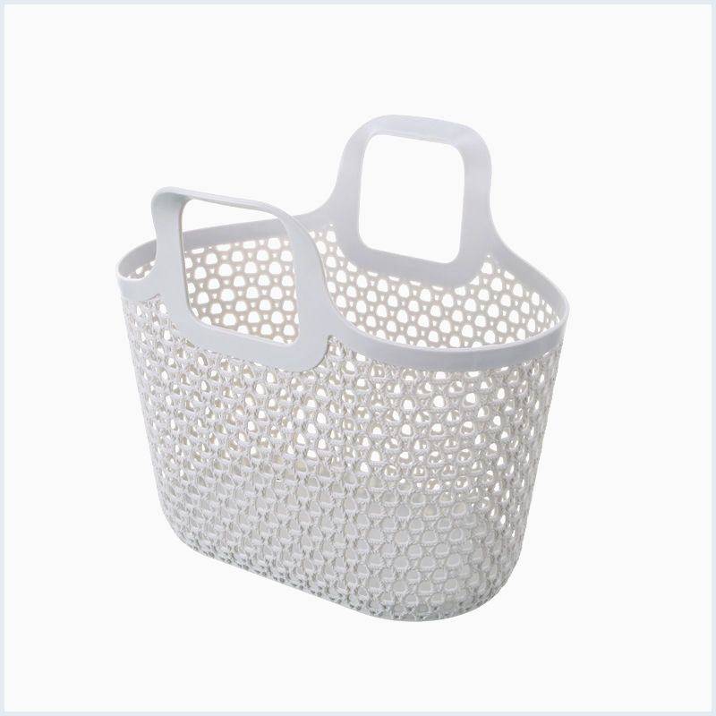 Bath basket gray bath basket