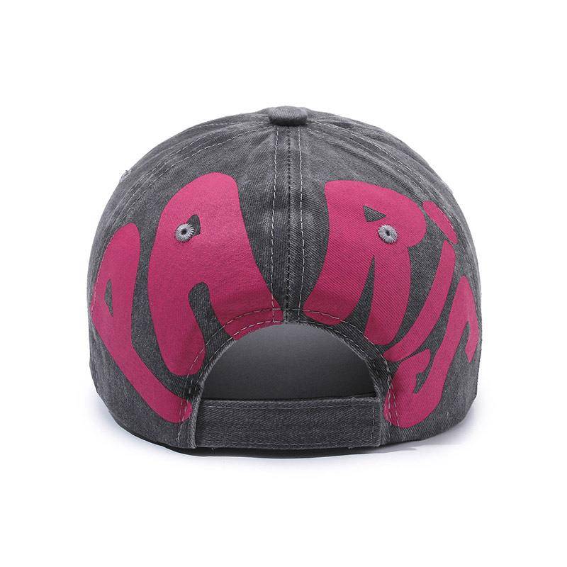 The same star inkjet graffiti letters BB baseball hats make old grinding edge water, wash couple peak caps summer season