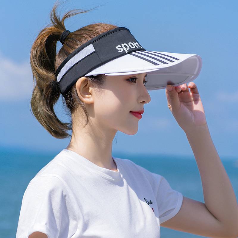 Hat woman in summer sunscreen sun hat, UV anti -top outdoor running peak hat baseball cap man