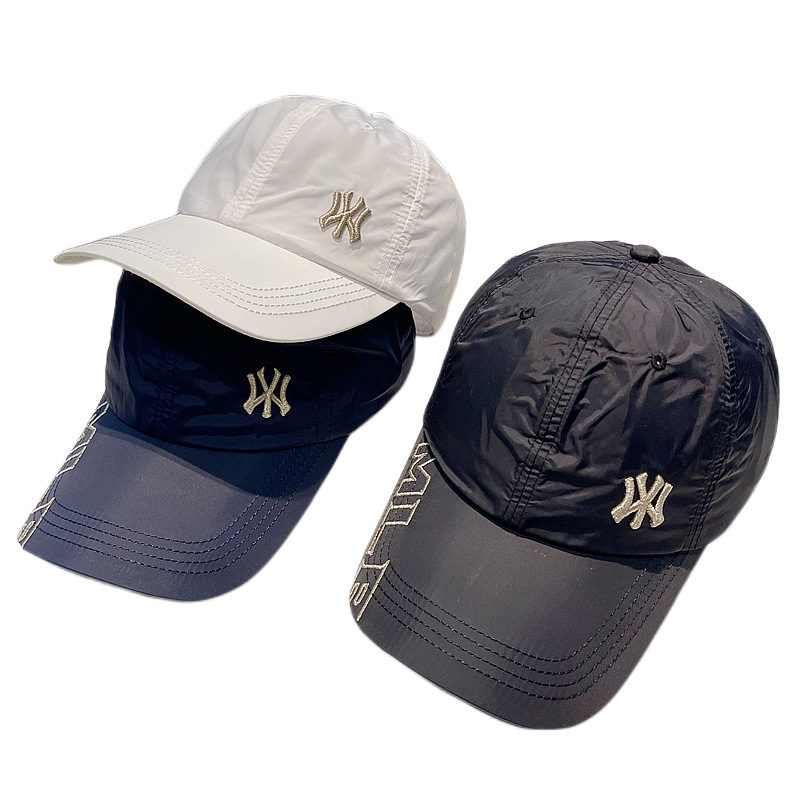 NY quick -drying and breathable embroidered baseball hat Men and women in spring and summer outdoor soft top sports tennis hats