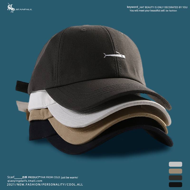 Hat Men's summer ins, a tide brand face, small cartoon small fish duck tongue hat wide hat, spring and autumn baseball hat female model