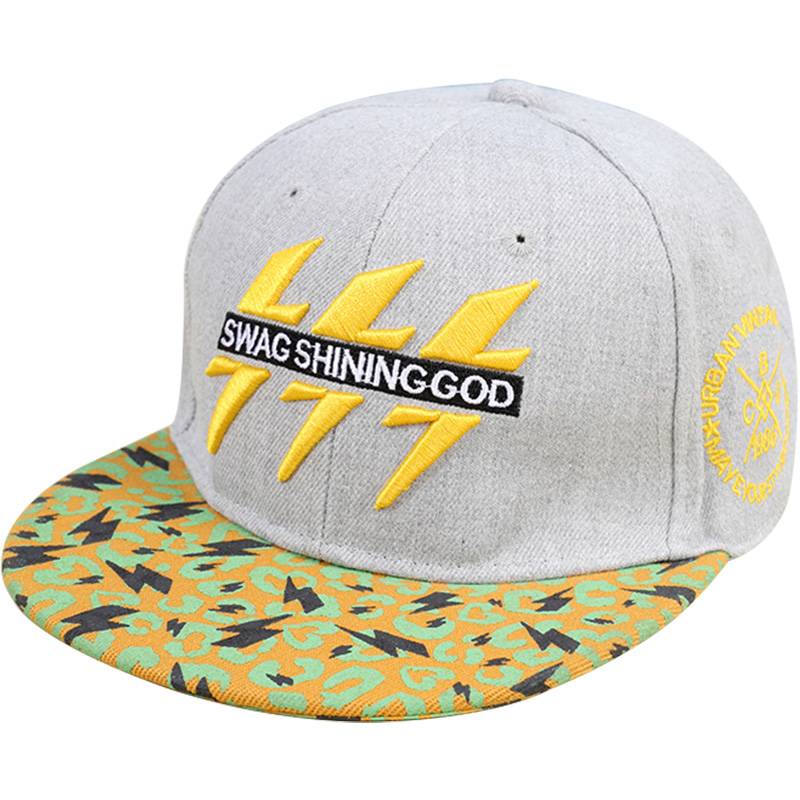 American hip -hop Lightning Hat Men's Big Head Facing Hat Face Face, Small Trend Korean Baseball Hat Student Hat Girl