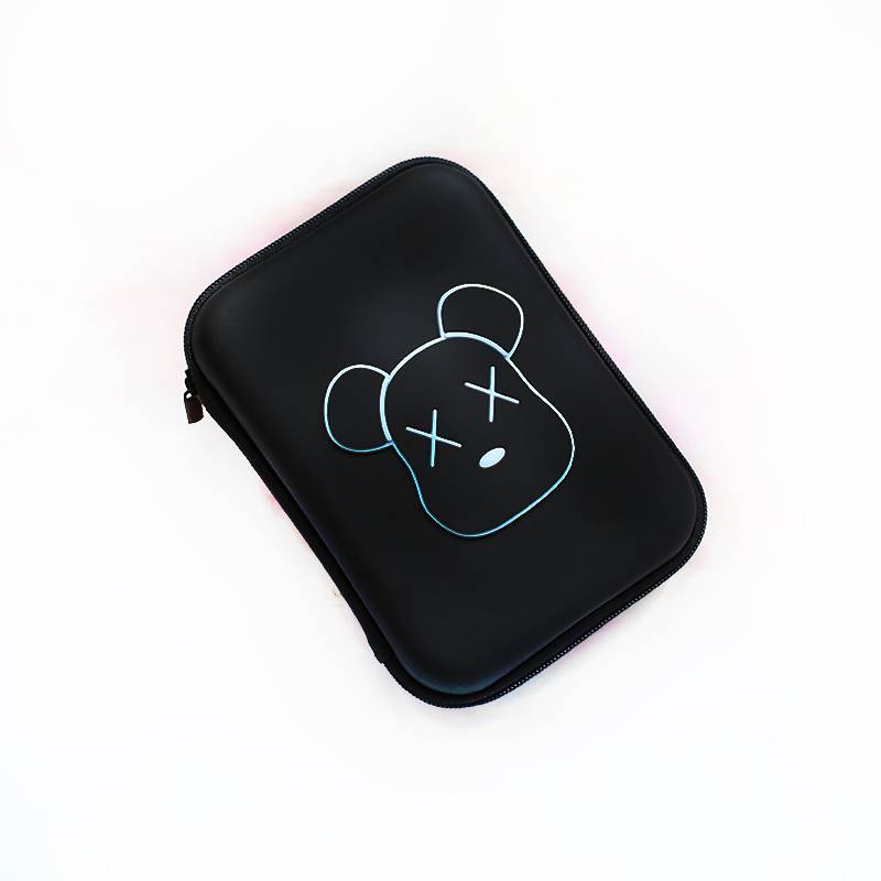 Headset storage box mobile phone charger Wired data cable portable cartoon Bluetooth change hard disk power package