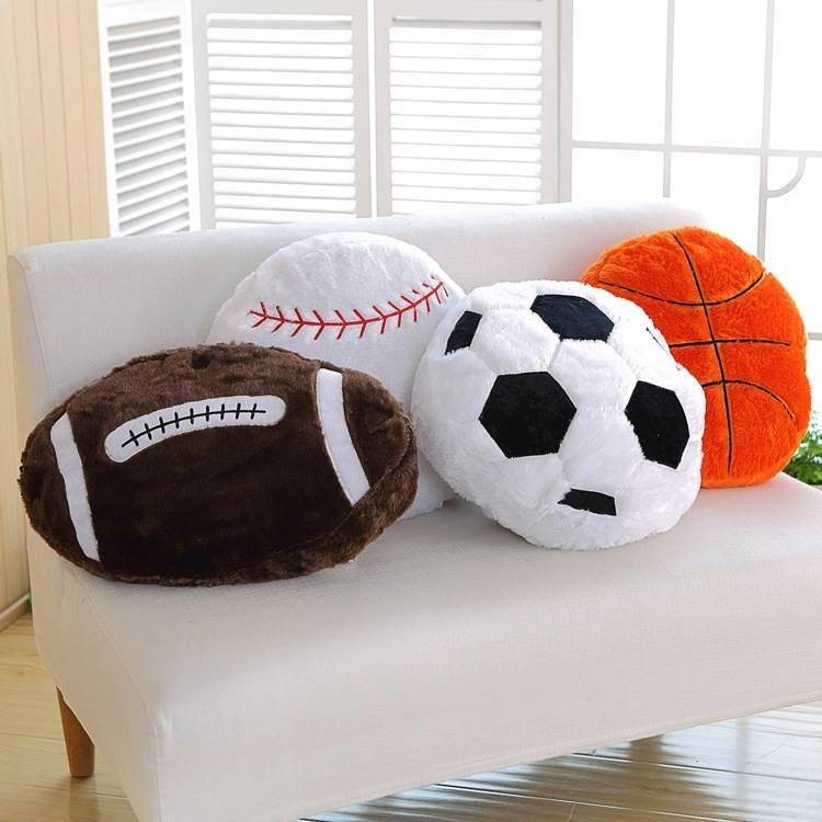 Xinwu sleep pillow to give boyfriend birthday fans gifts basketball football baseball simulation spherical pillow sofa cushion