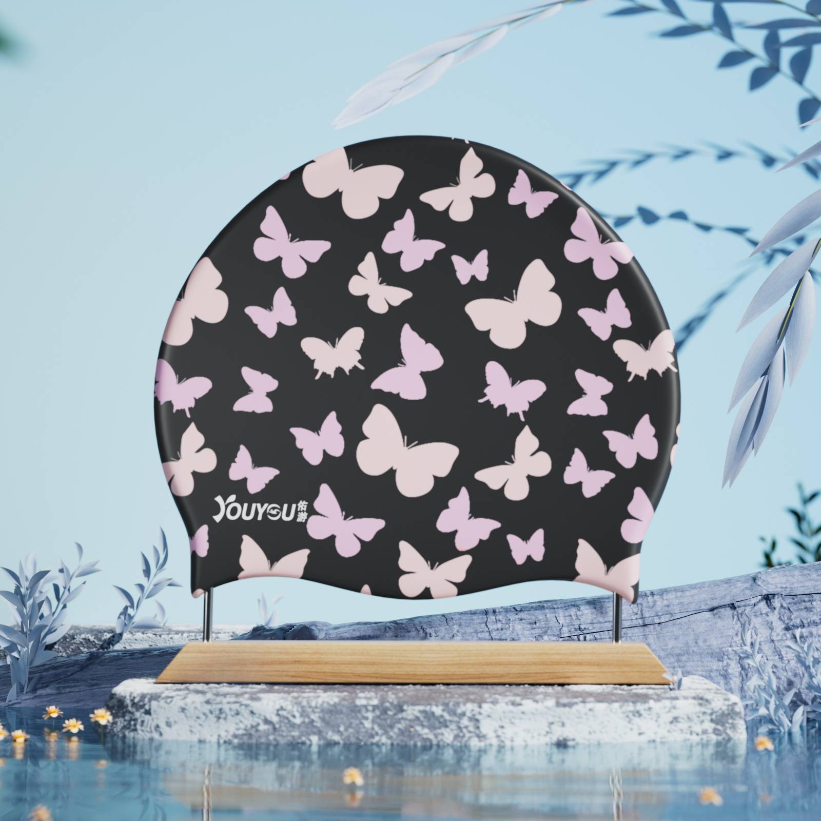 Gray Butterfly [Summer Flower Blooming Series]