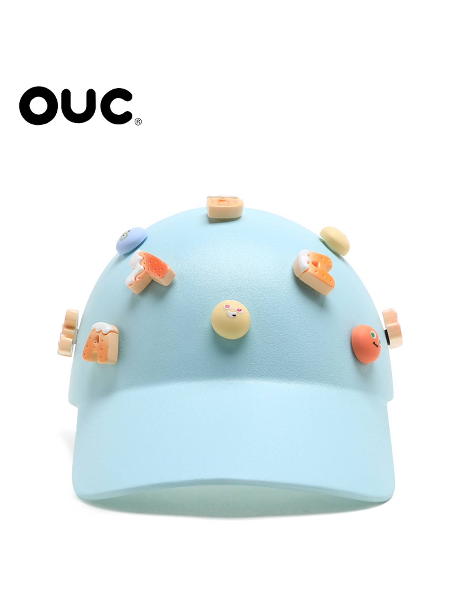 Ouc tide brand baseball cap letter free DIY fashion peaked caps summer new air -breathable cava women