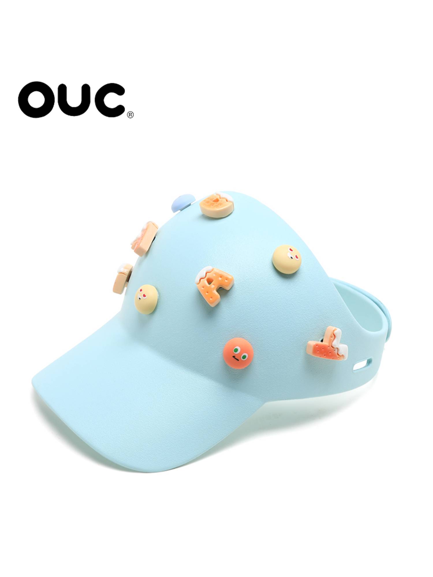 Ouc tide brand baseball cap letter free DIY fashion peaked caps summer new air -breathable cava women