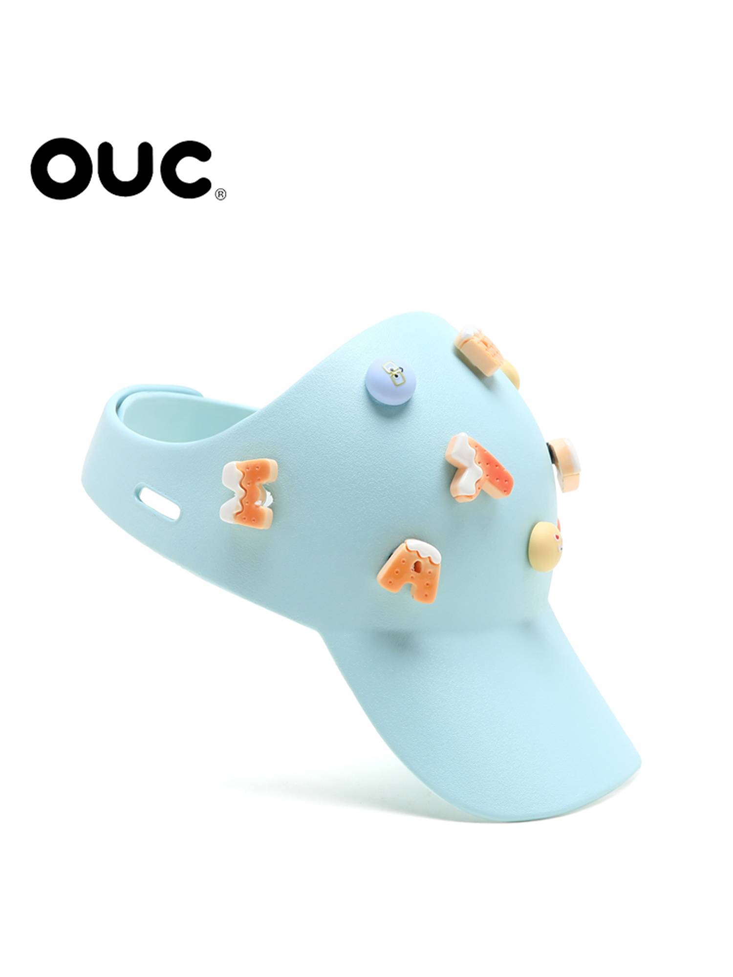 Ouc tide brand baseball cap letter free DIY fashion peaked caps summer new air -breathable cava women