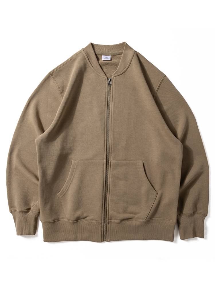 Sweatman Spring and Autumn New Wool Circle Zipper Simple Blossoms Simple Men's Baseball Sports Casual Loose Jacket