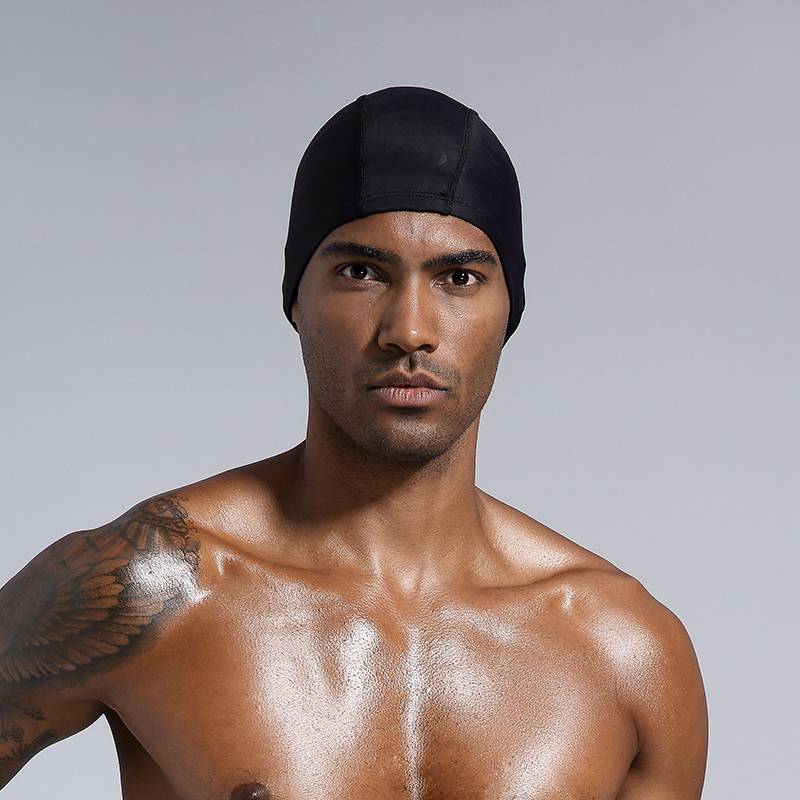 Men's swimming hat cloth swimming hat is not a large comfortable ear protection fashion adult swimming hat swimming mirror set durable