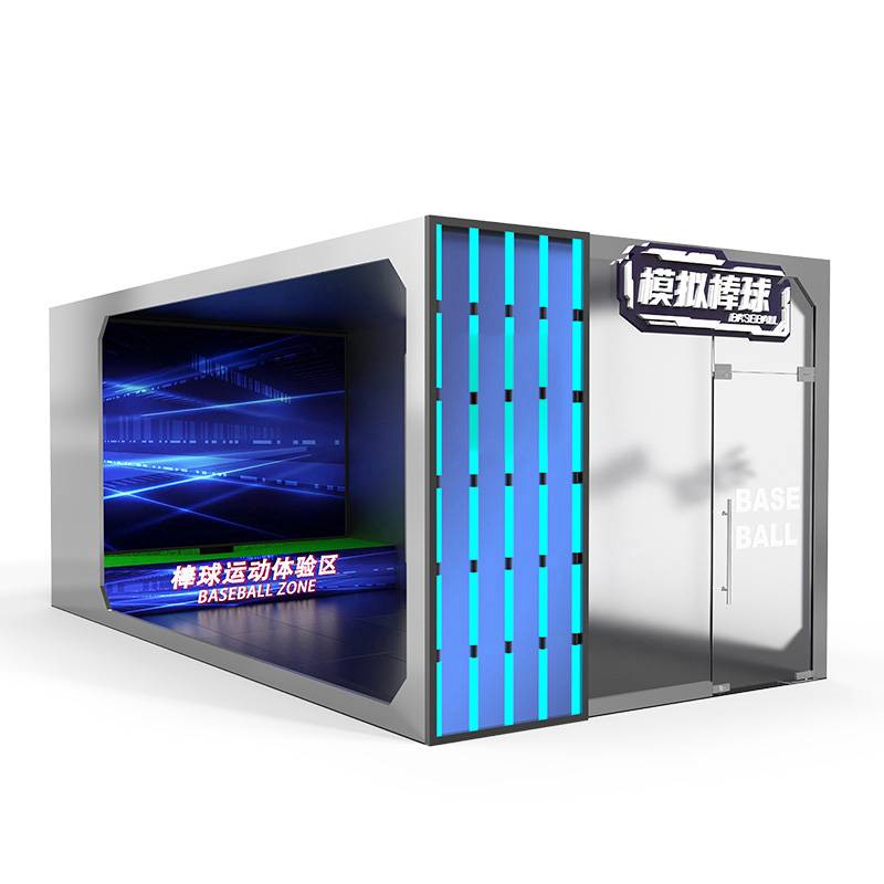 Indoor VR Baseball Stadium AI Simulation Experience Hall Interactive Projection Automatic Series Sports Equipment