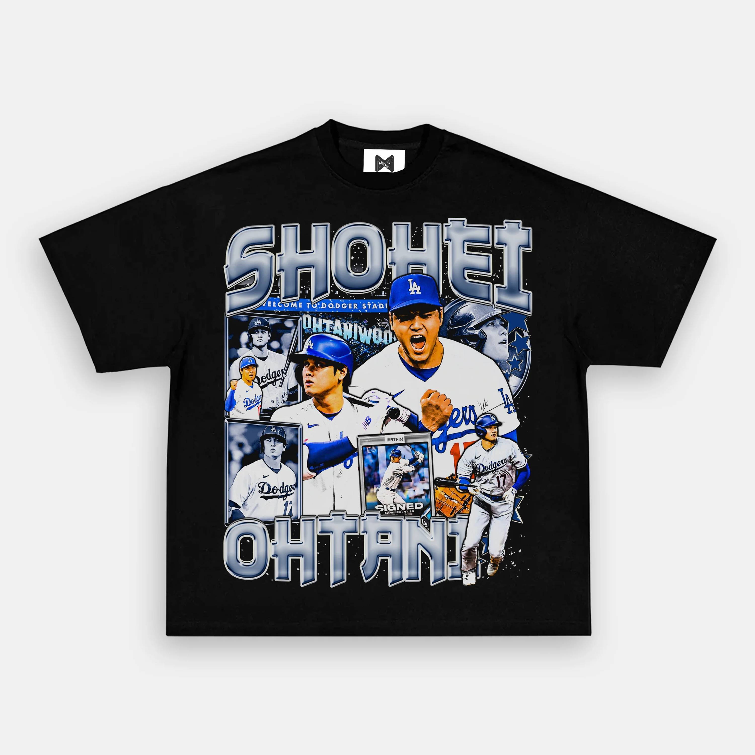 Unlimited matrix Imatrix American short -sleeved T -shirt retro male loose baseball star printing pure cotton round leader pound