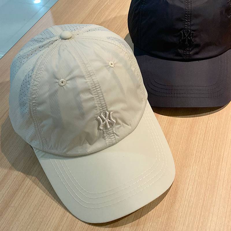 V.I.W Men's summer light and air -breathable baseball cap letter embroidered outdoor fast dry hat running peak hat tide