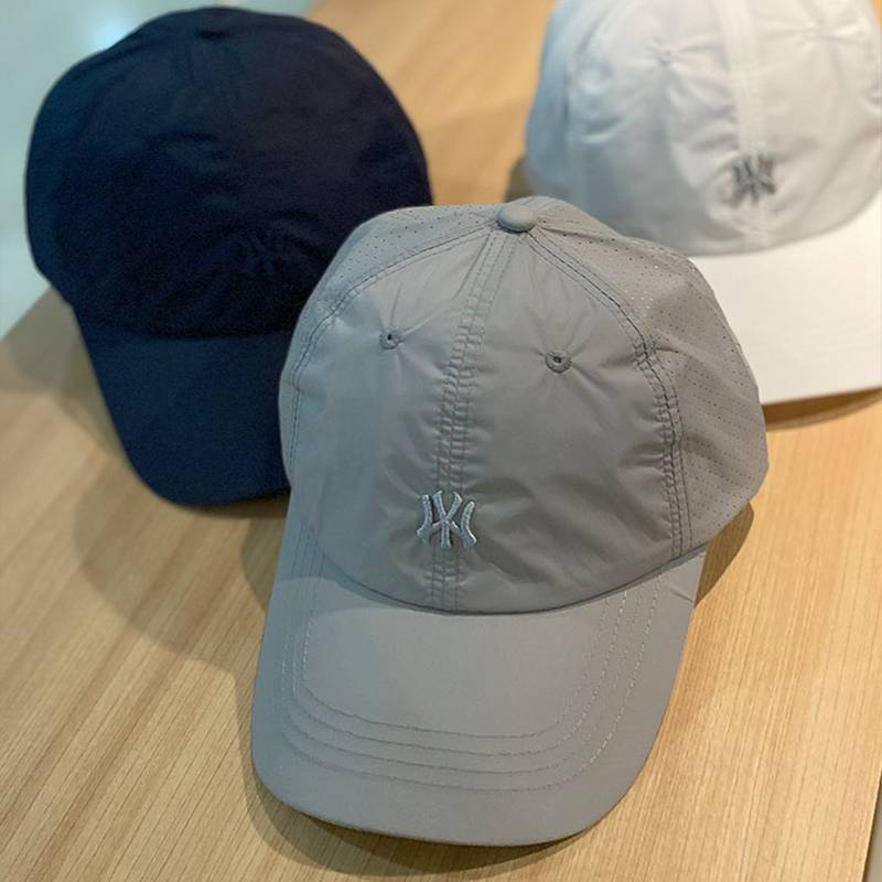 V.I.W Men's summer light and air -breathable baseball cap letter embroidered outdoor fast dry hat running peak hat tide