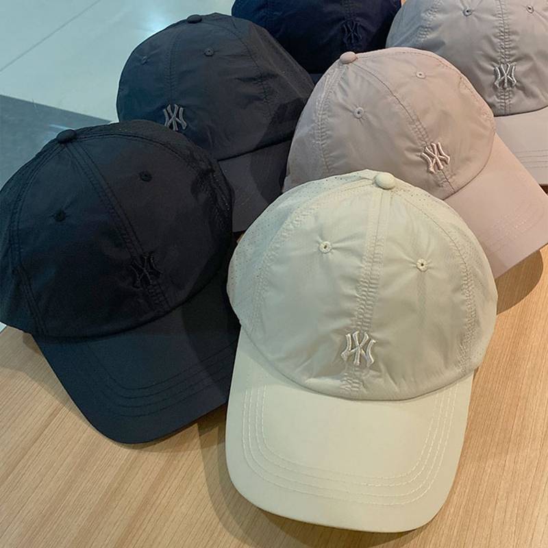 V.I.W Men's summer light and air -breathable baseball cap letter embroidered outdoor fast dry hat running peak hat tide