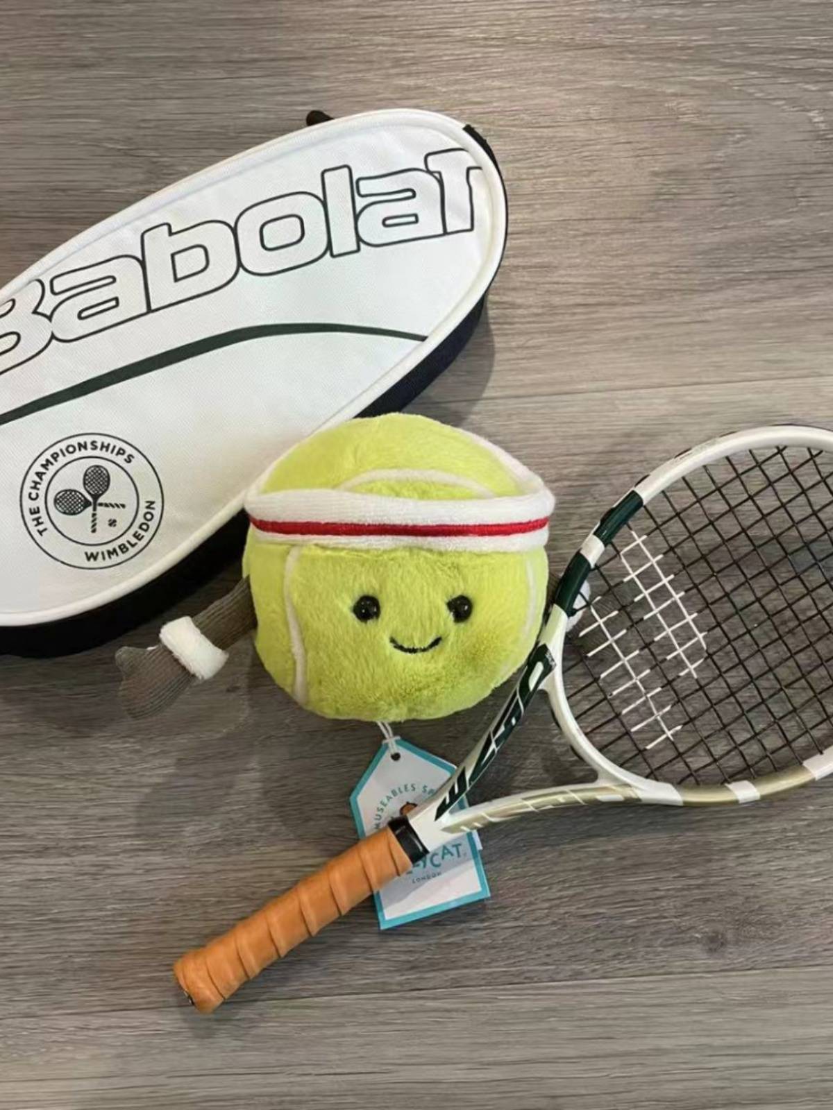 New spot in British genuine Jellycat fun tennis/baseball plush toy Tennis Ball