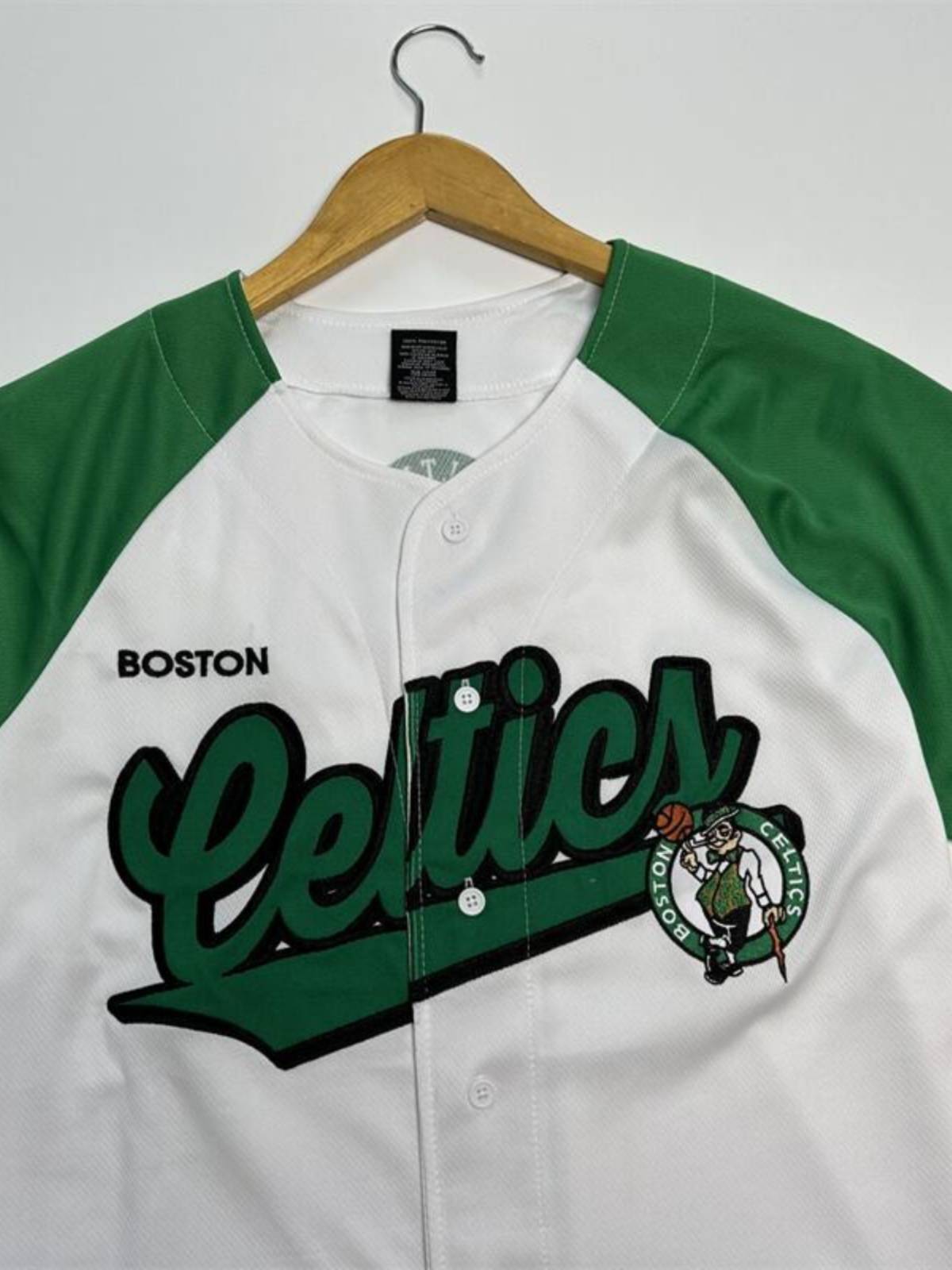 2024 New American Basketball Men's Baseball Baseball Cassacine Mandarin Embroidery Team Standard Sleeve Sleeve Color Large size T