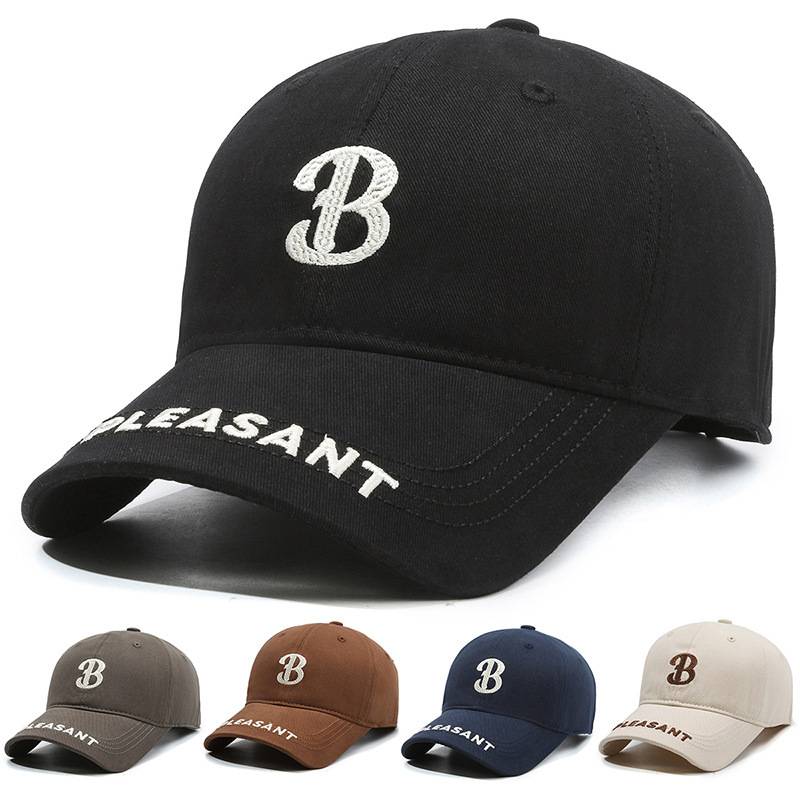 Hat Men's Women's Sports Hat Shadow Hat Casual Baseball Hat Duck Tongue Hat Net Red Embroidery Letter B Korean Sports