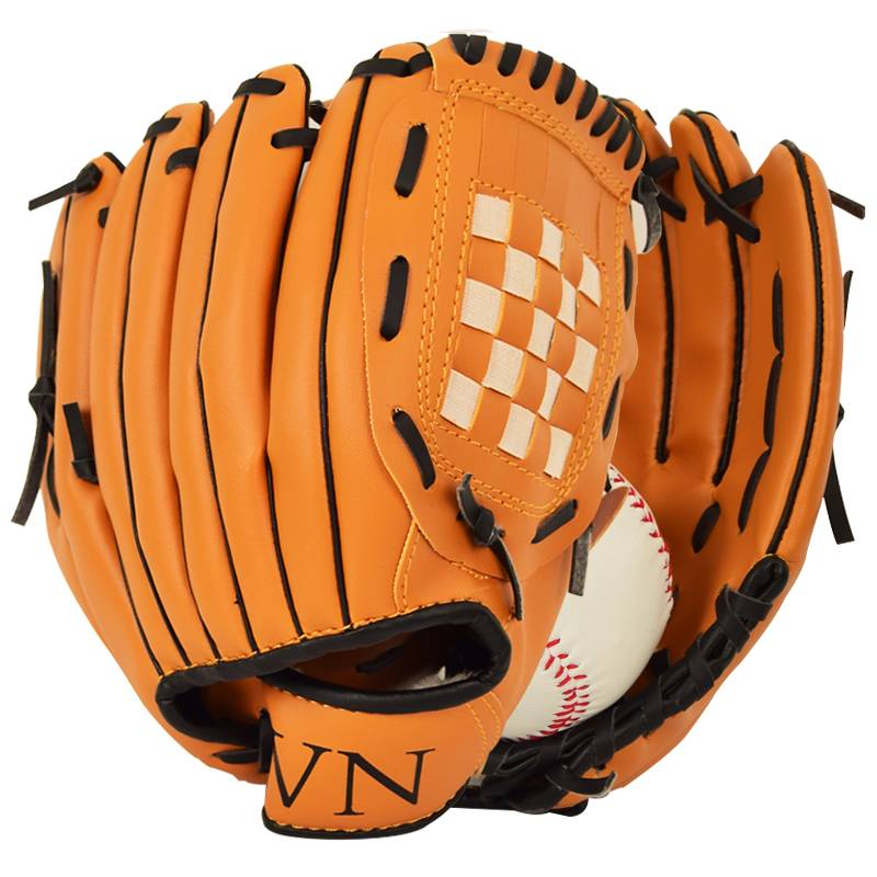 Baseball strike gloves Students Children professional catcher pithes thick PU material feel comfortable.